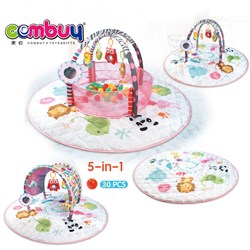 CB975124-CB975125 CB975130-CB975131 - Large round storage anti-skid carpet 5 in 1 infant play activity toys baby fitness mat gym